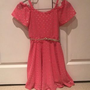 Justice pink dress